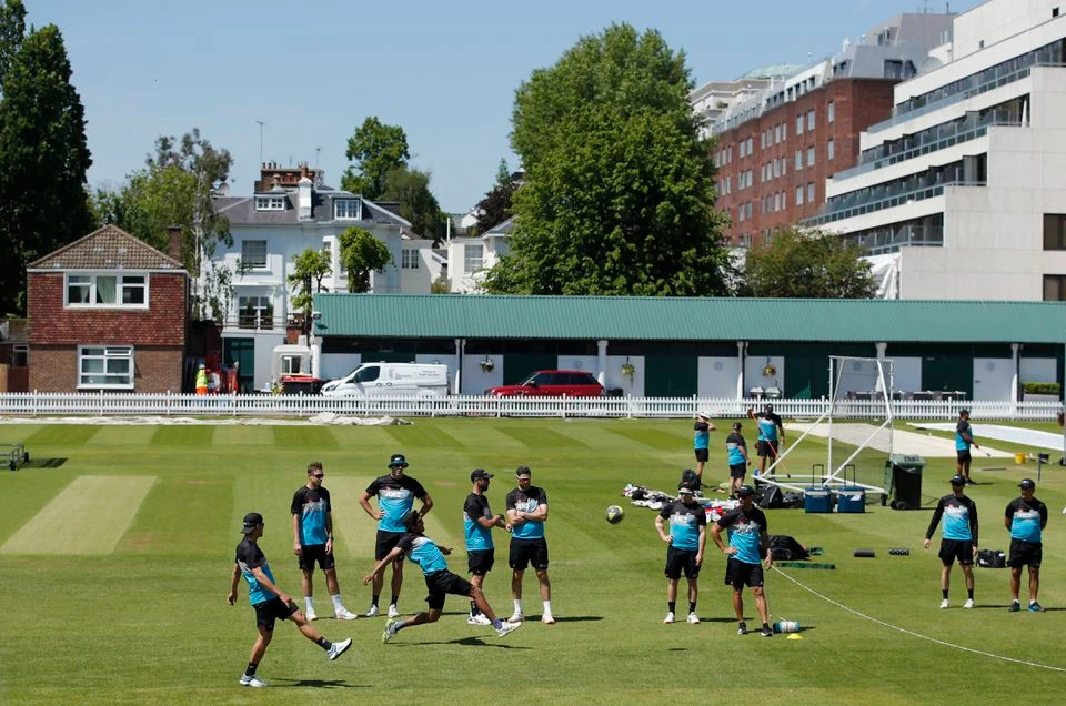 General view during New Zealand cricketers training Pool at Lord's Cricket Ground, London, Britain on June 1, 2021. (REUTERS)