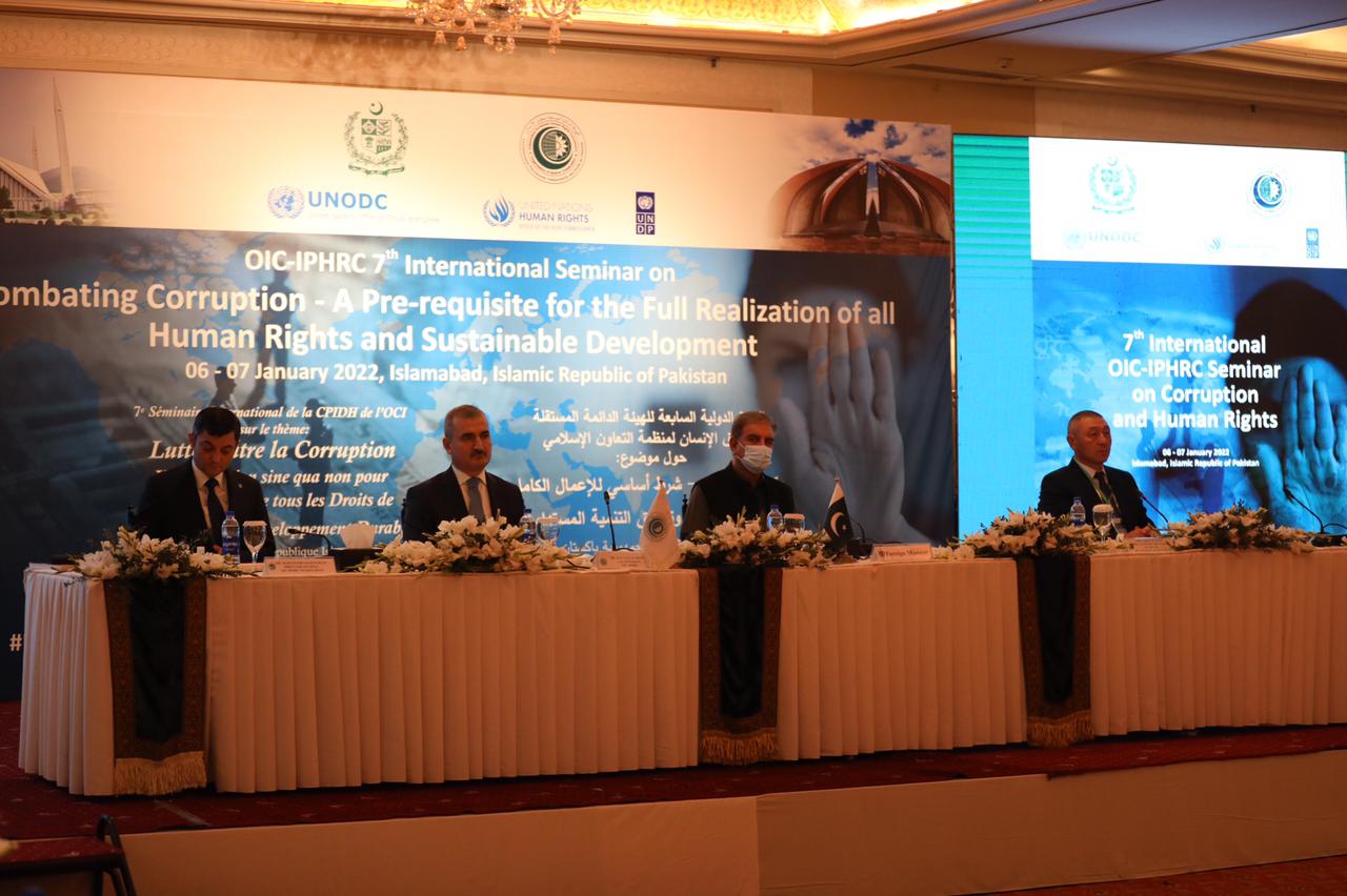 Participants in the two-day seminar co-organized by the Pakistani government and the OIC’s Independent Permanent Human Rights Commission (IPHRC), started in Islamabad, Pakistan on January 6, 2022. ( Photo courtesy: IPHRC)