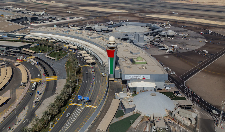 This picture shows an aerial view of Abu Dhabi International Airport on June 25, 2018. (WAM)