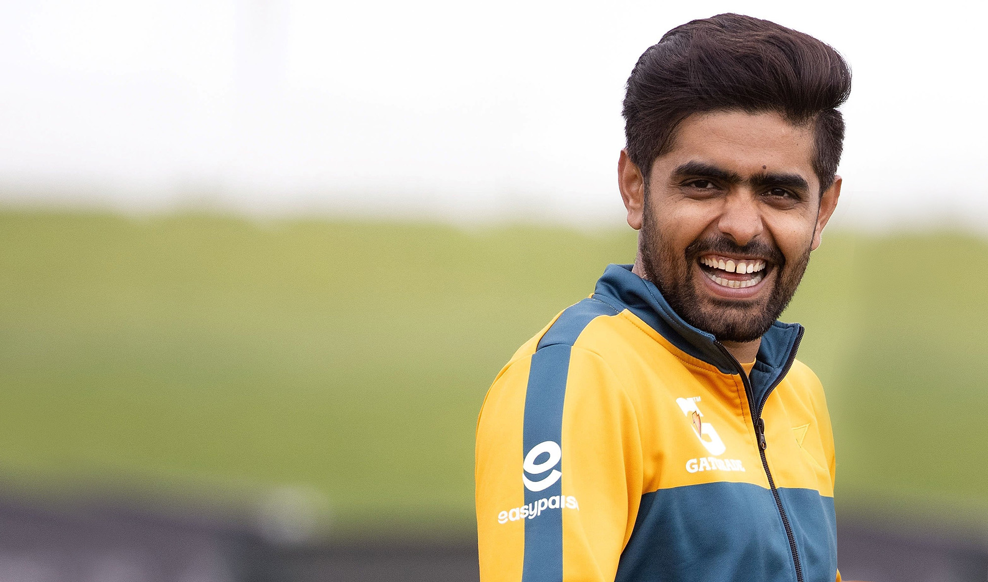 Pakistan captain Babar Azam trains during the team's training session at Hagley Park Oval in Christchurch, New Zealand, on January 2, 2021. (AFP/File)