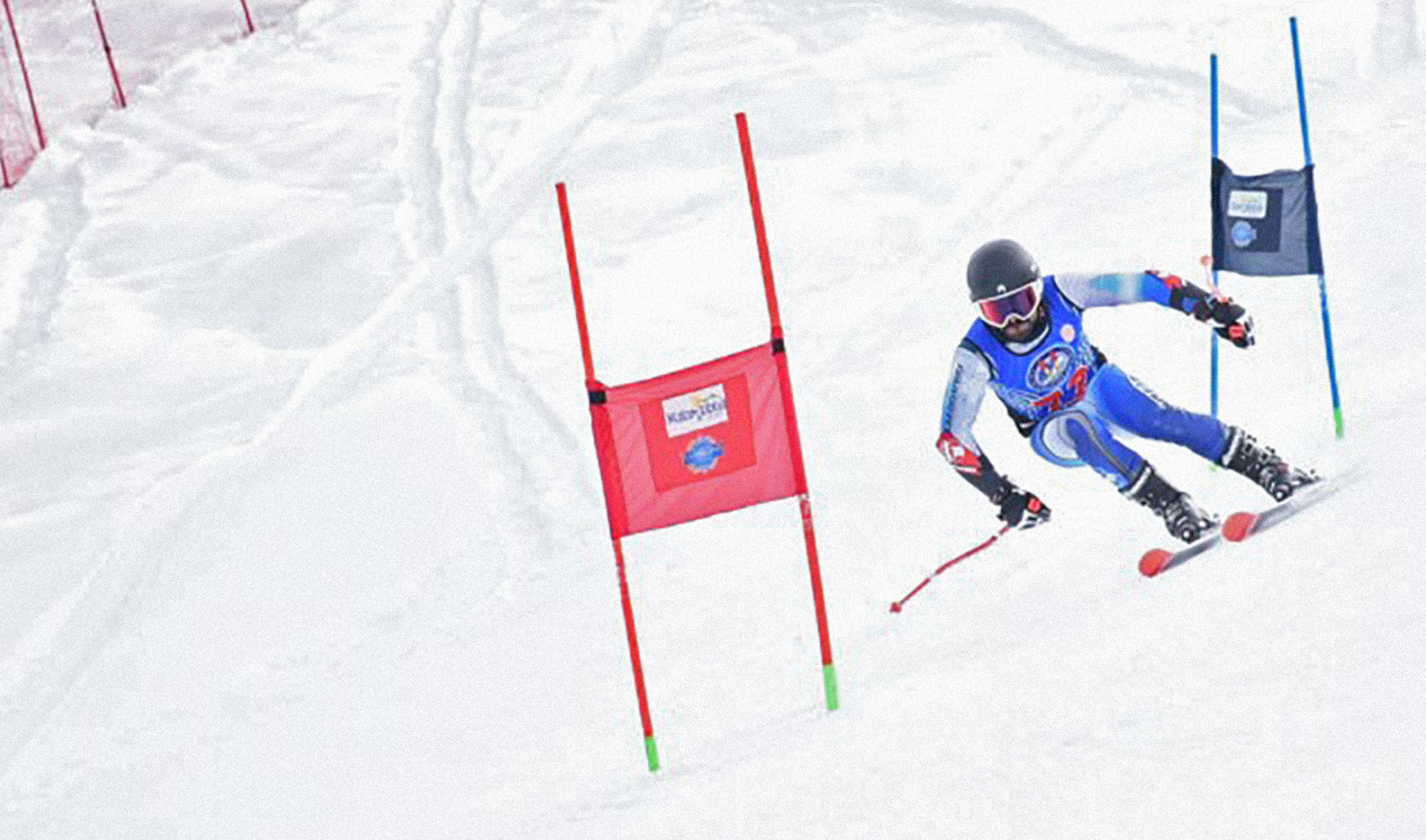 Mohammad Karim is skiing at the Malam Jabba ski resort, Khyber Pakhtunkhwa, Pakistan, on Feb. 18, 2020 (Photo courtesy: Mohammad Karim)