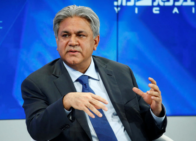 Arif Naqvi, founder and Group CEO, Abraaj Capital, and Co-Chair of the Governors Meeting for Investors 2010 attends a session at the World Economic Forum (WEF) in Davos January 27, 2010. (REUTERS/FILE)
