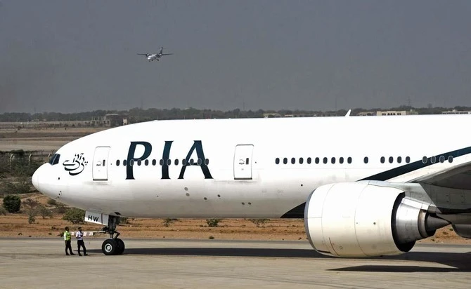 In this file photo, Pakistan International Airlines (PIA) plane taxies before take-off from Karachi International Airport in Karachi on April 21, 2010. (AFP/ File)