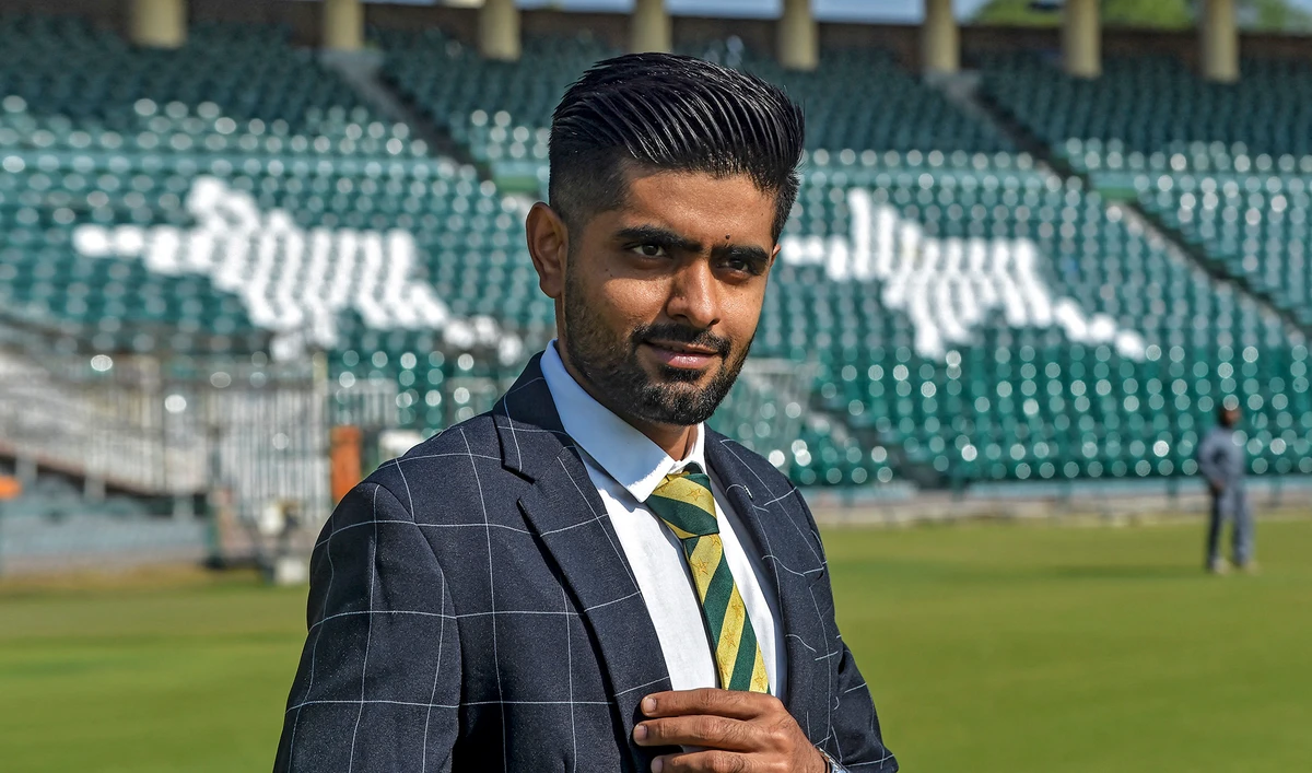 Pakistan's cricket team captain Babar Azam poses for photographs in Lahore on November 20, 2020. (AFP/File)
