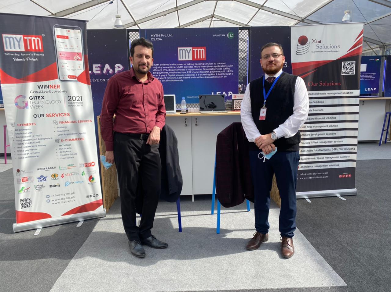 Pakistani participants of the LEAP exhibition in Riyadh, Saudi Arabia, on February 1, 2022. (Photo courtesy: @PakMTI_Saudia/Twitter)