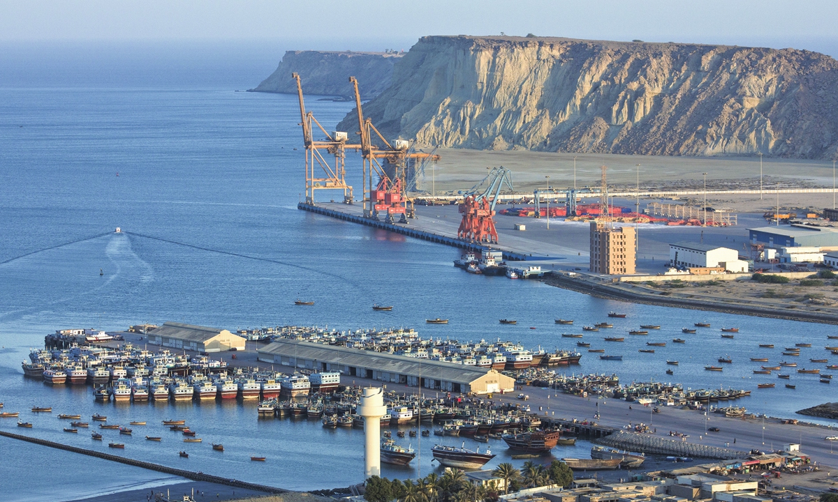 This undated file photograph shows a general view of the Gwadar port in Pakistan. (Photo courtesy: Gwadar Port Authority)