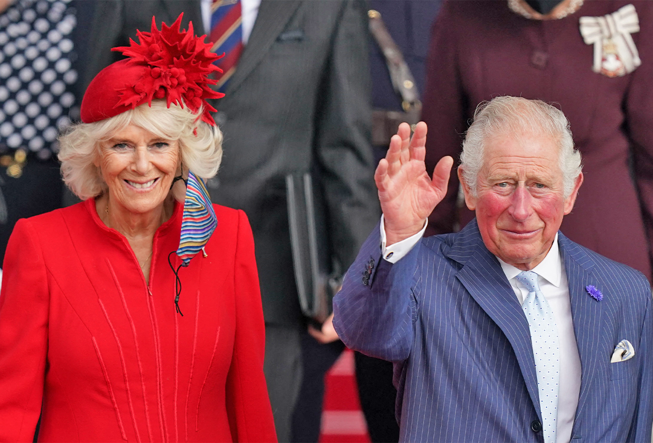 Britain's Prince Charles, Prince of Wales (R) and Britain's Camilla, Duchess of Cornwall leave after attending a ceremony in Cardiff, Wales. (AFP/File)