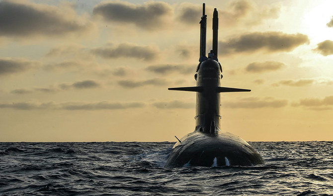 A handout photograph of Indian Navy submarine ‘INS Khanderi’ released by India’s Ministry of Defense on September 26, 2019. (AFP/FILE)