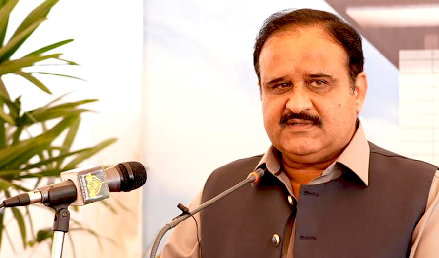 This undated photo shows Pakistan's Punjab Chief Minister Usman Buzdar in Punjab Assembly. (Photo courtesy: local media)