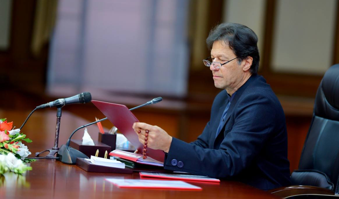 In this file photo, Pakistan Prime Minister Imran Khan chairs cabinet meeting in Islamabad on December 10, 2018. (Photo courtesy: @pid_gov/Twitter)