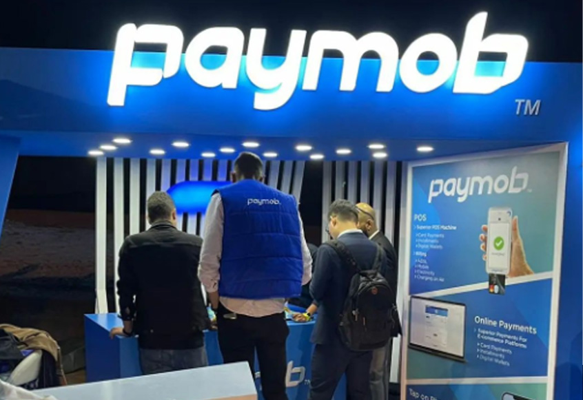 This image shows a view of Paymob stand at Rise Summit on November 28, 2021. (Paymob Instagram)