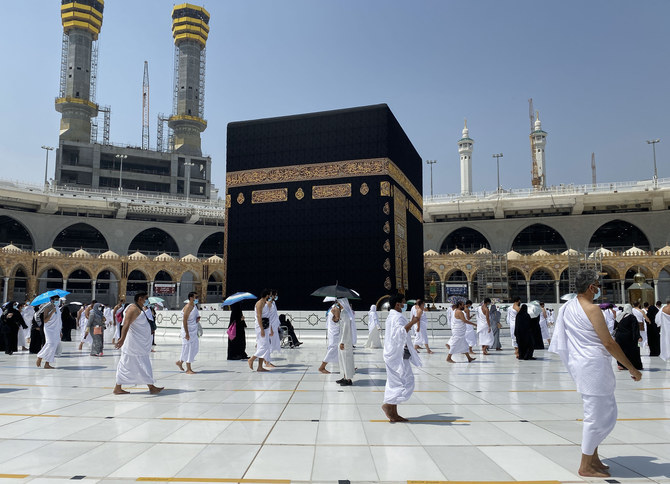 Saudis and foreign residents circumambulate (Tawaf) the Kaaba in the Grand Mosque complex in the holy city of Makkah, Saudi Arabia on October 4, 2020. (AFP/FILE)