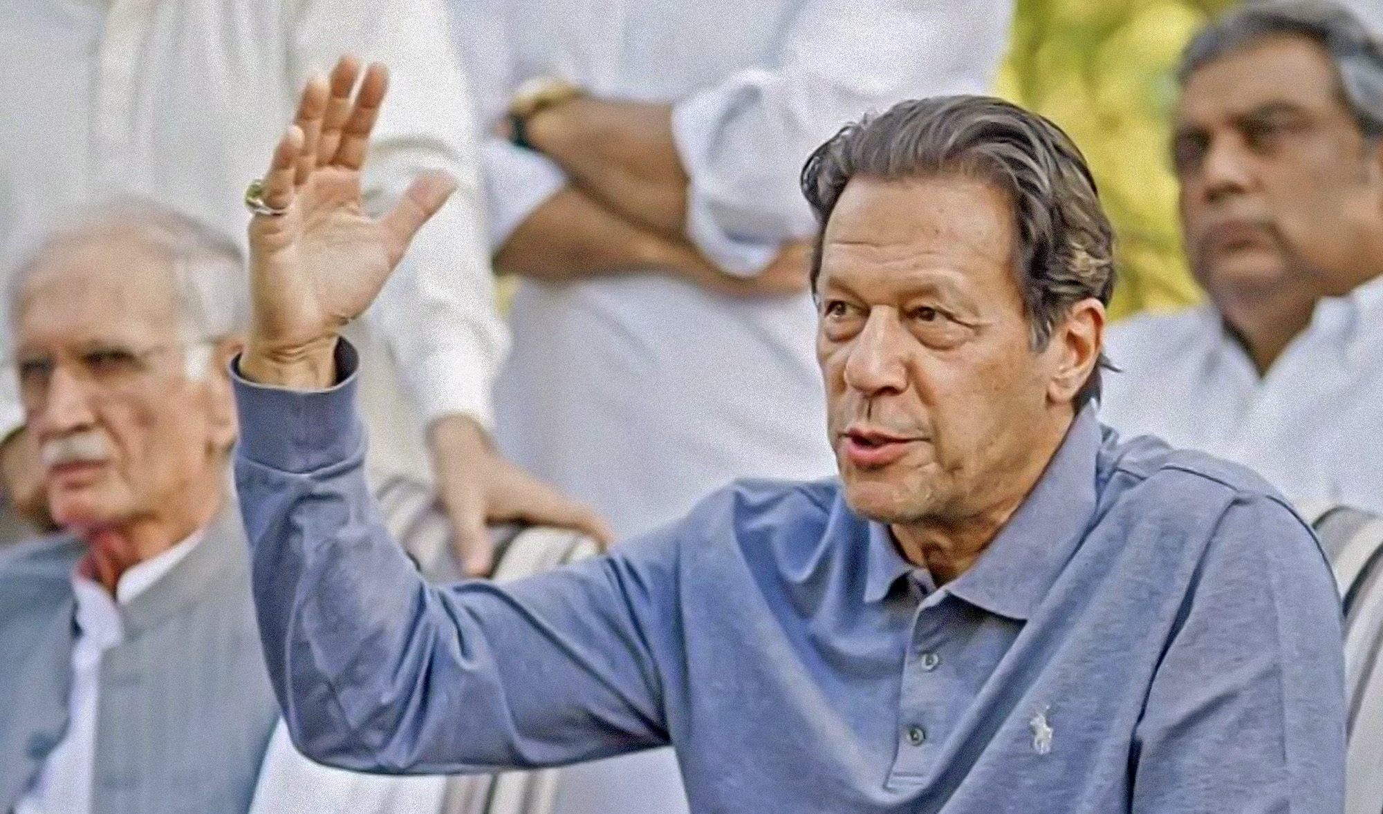 Pakistan's former Prime Minister Imran Khan speaks during a press conference in Islamabad, on April 23, 2022. (Photo courtesy: @PTIofficial/Twitter)