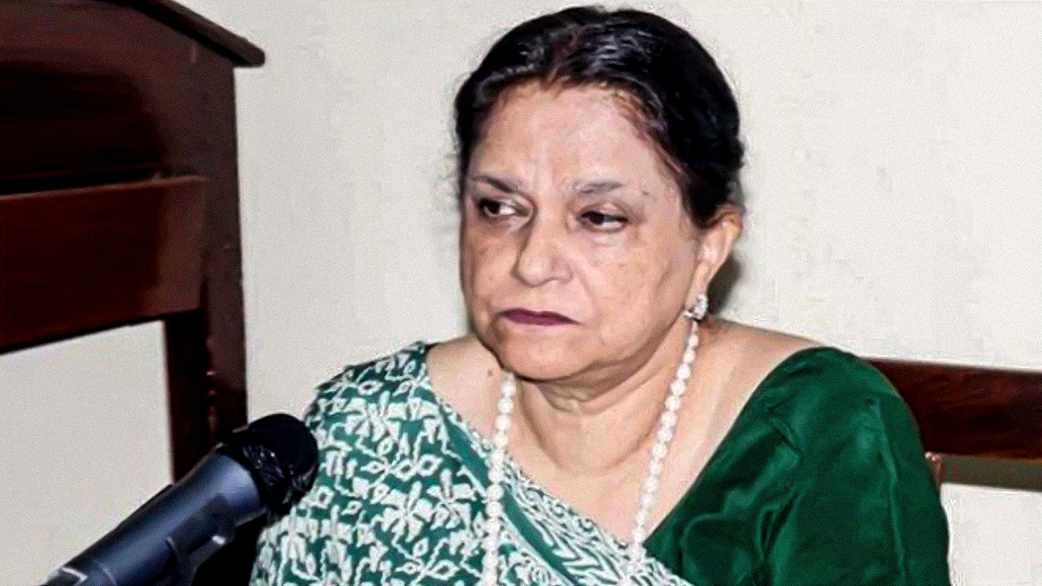 An undated file photo of Nasreen Jalil, a member of Muttahida Qaumi Movement-Pakistan (MQM-P) party. (Photo courtesy: social media)