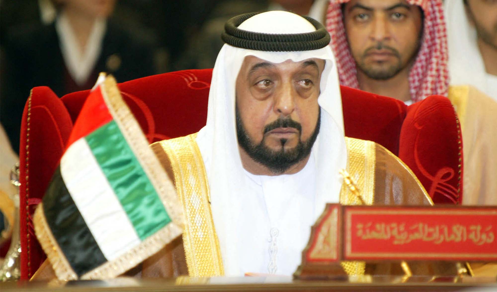In this file photo taken on December 20, 2004 the United Arab Emirates's President Sheikh Khalifa bin Zayed al-Nahyan attends the six-nation Gulf Cooperation Council (GCC) summit in Manama. (AFP/File)