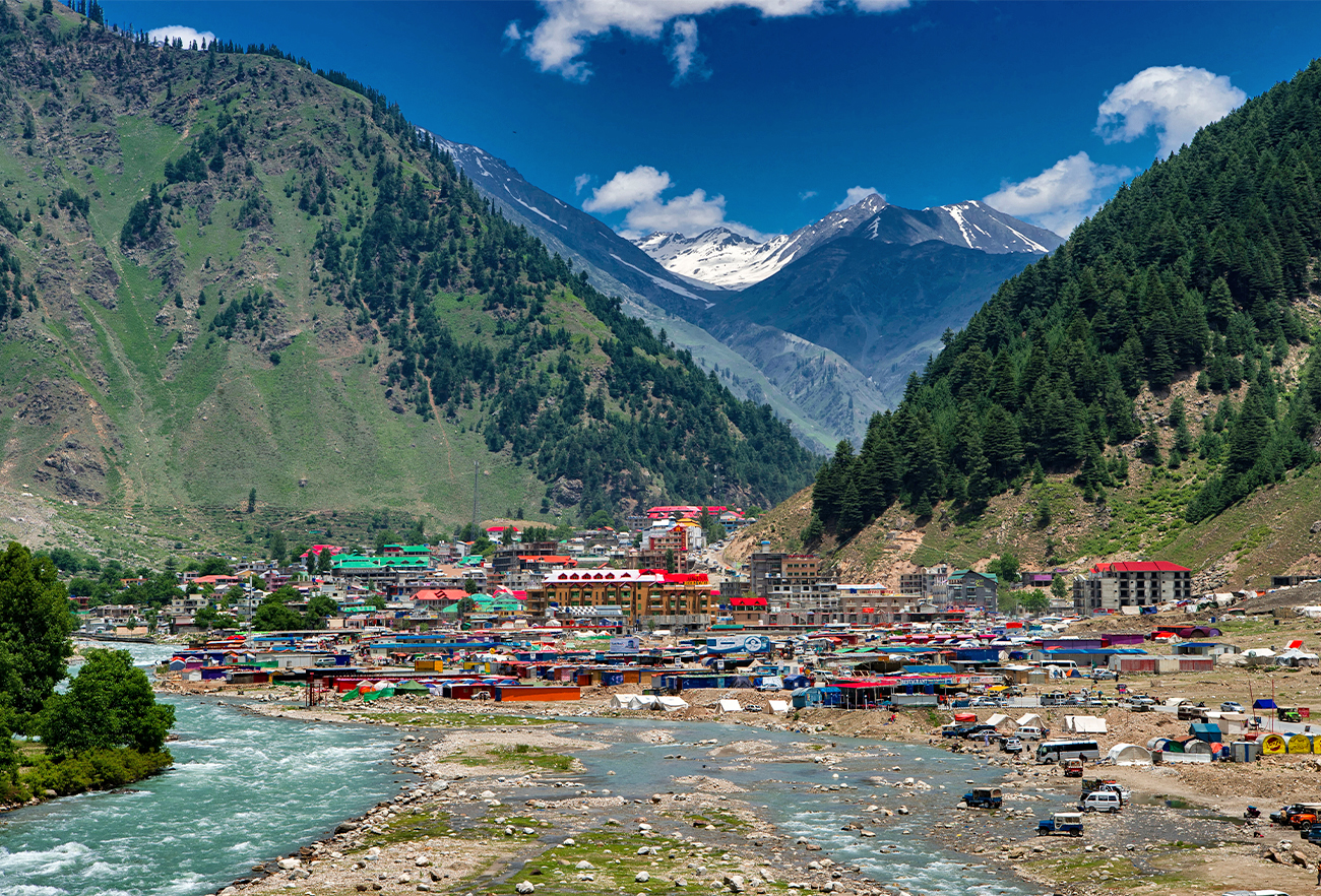 A general view of Naran valley is pictured in Mansehra District of Khyber Pakhtunkhwa province on June 28, 2021. (AFP/File)