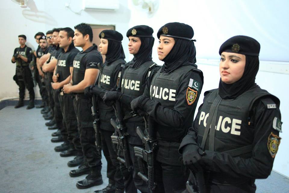 This photo shared by Special Services Unit Sindh on March 9, 2020 shows women cops in Pakistan's Sindh province. (Facebook/SSU Sindh Police)