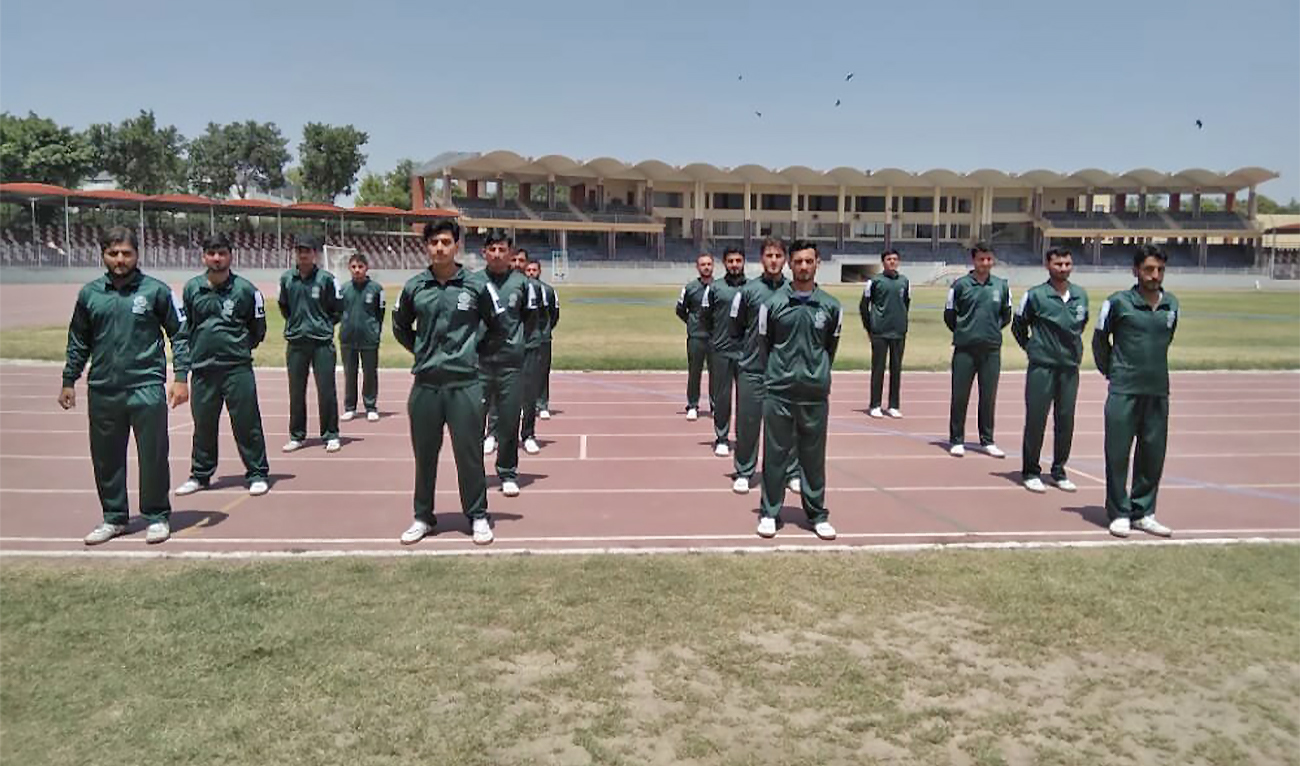 A group of newly trained personnel of Khyber Pakhtunkhwa tourism police force poses for a photograph in Peshawar, Pakistan, on June 1, 2022. (Photo courtesy: KP Tourism Authority)
