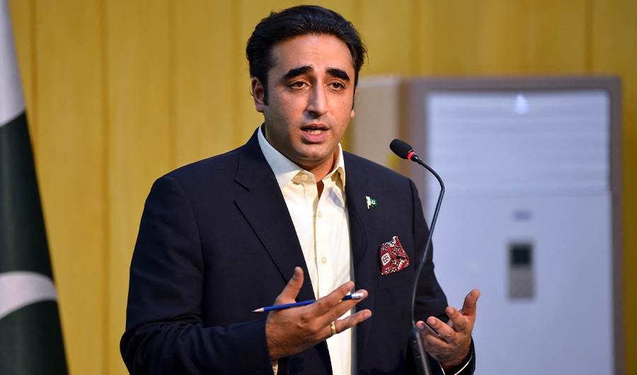 Pakistan's Foreign Minister Bilawal Bhutto Zardari speaks during a press conference in Islamabad on June 7, 2022. (AFP/FILE)