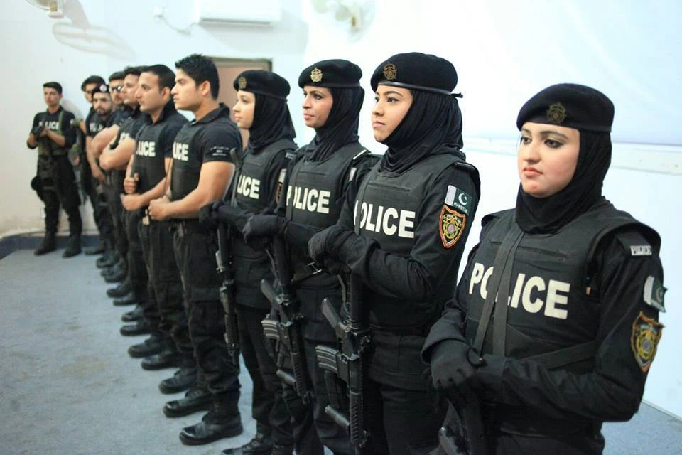 This photo shared by Special Services Unit Sindh on March 9, 2020 shows women cops in Pakistan's Sindh province. (Facebook/SSU Sindh Police)