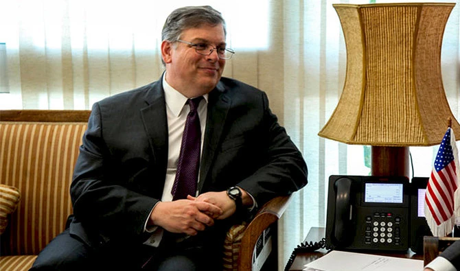 In this file photo, Donald Armin Blome, the United States ambassador to Pakistan smiles during a meeting with a Tunisian official (not pictured) on April 18, 2019. (Photo courtesy: Tunisia govt)