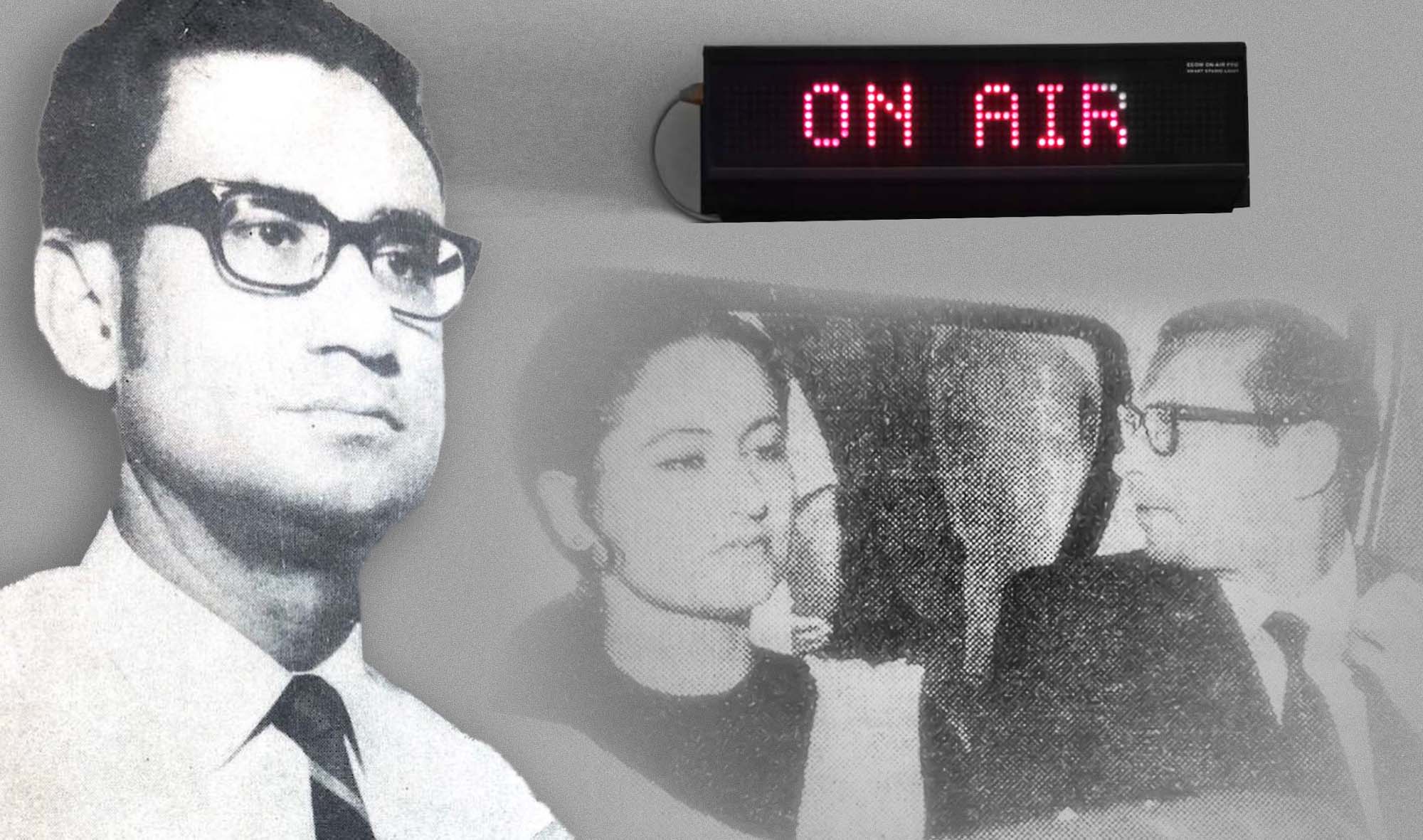 The collage of photos shows Pakistani poet Mustafa Zaidi, left, and Shahnaz Gul, suspect in his murder case, sitting in a taxi with her husband in Karachi in 1970. (Photo courtesy: Star photo)