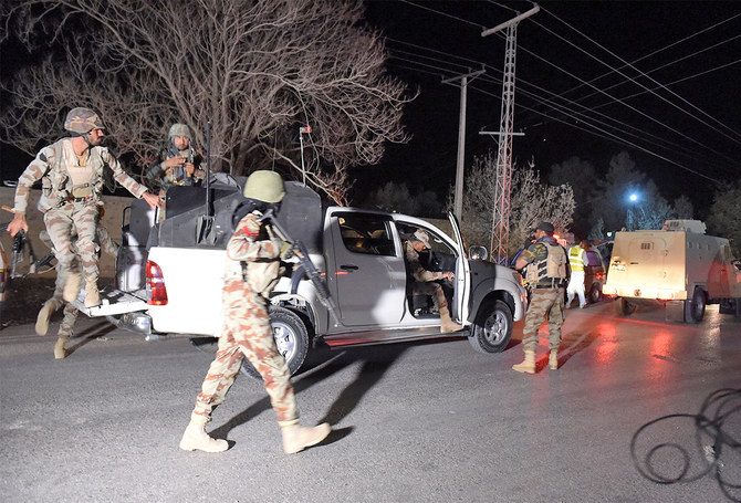 Pakistani army soldiers enter the Balochistan Police Training College in Quetta on October 24, 2016, after militants attacked the police academy. (AFP/File)