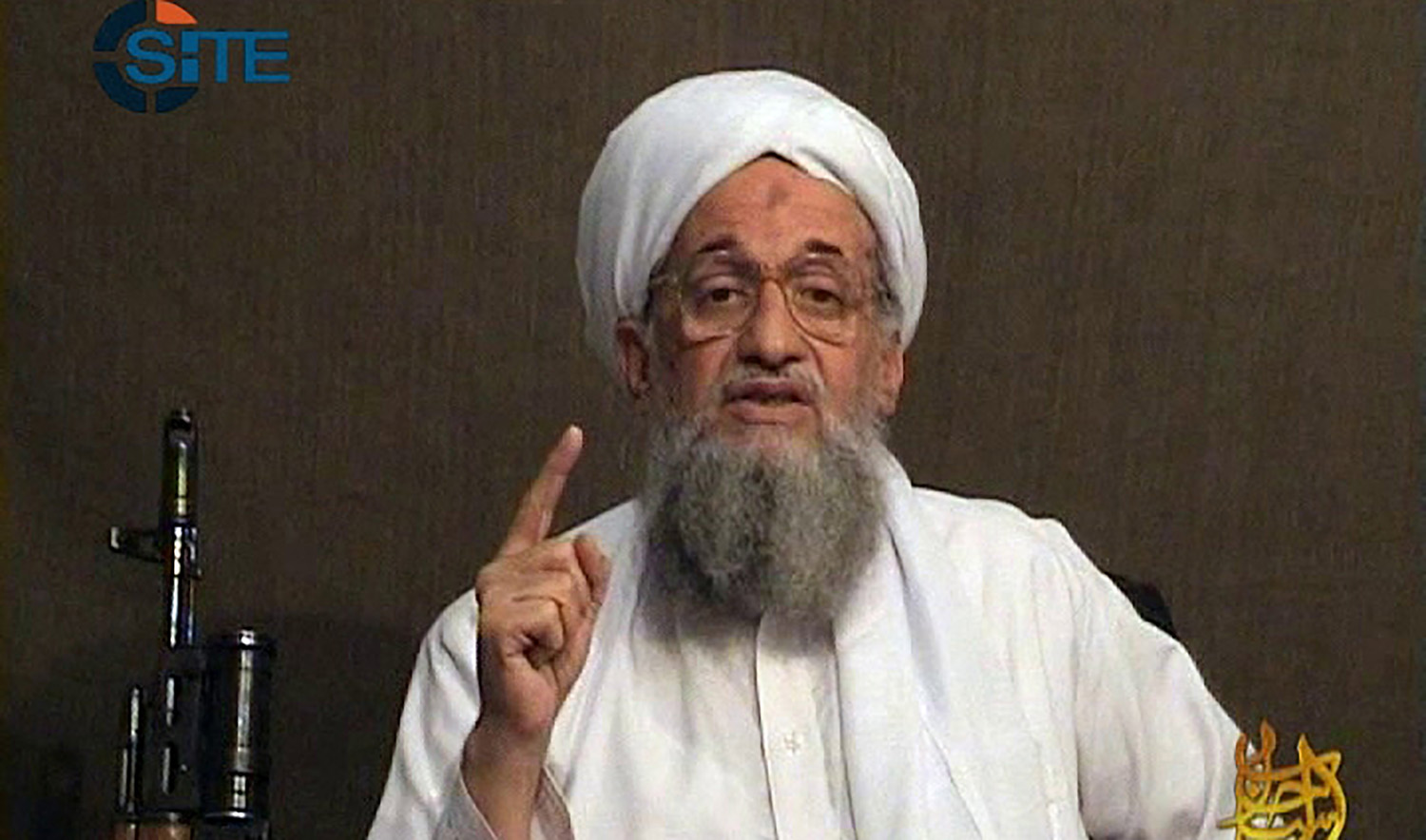 Ayman al-Zawahiri is seen in this screen grab taken from a video released on social media on June 8, 2011. (SITE INTELLIGENCE GROUP via AFP)