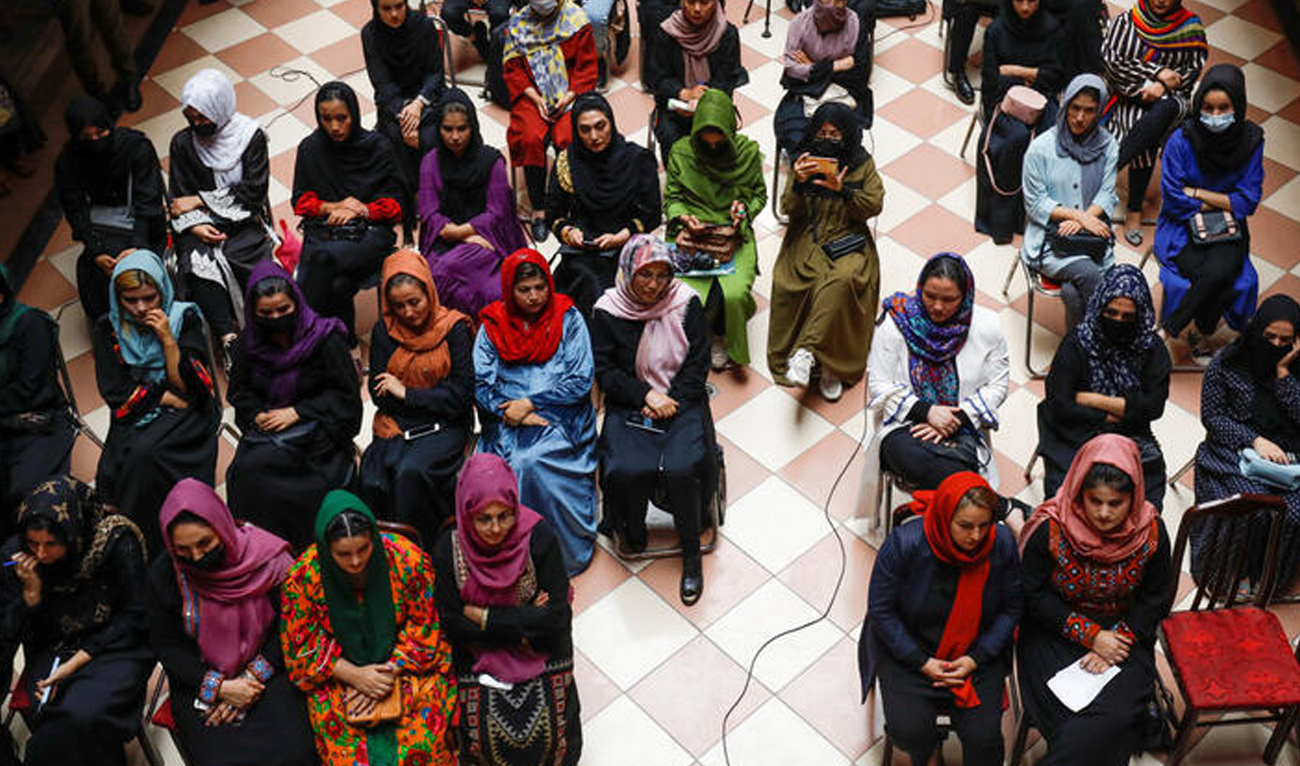 Afghan women's rights activists opened a library in Kabul hoping to provide an oasis for women increasingly cut off from education and public life under the ruling Taliban. (Reuters)