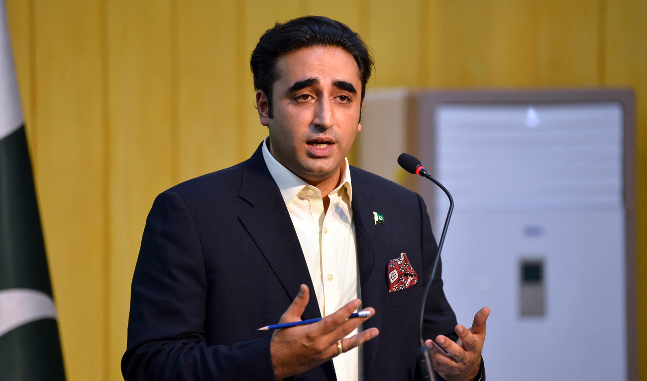 Pakistan's Foreign Minister Bilawal Bhutto Zardari speaks during a press conference at the Foreign Ministry in Islamabad on June 7, 2022. (AFP/File)