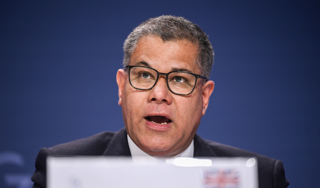 COP26 President Alok Sharma attends the final press conference of the G7 Climate, Energy and Environment Ministers Meeting in Berlin on May 27, 2022. (AFP/File)