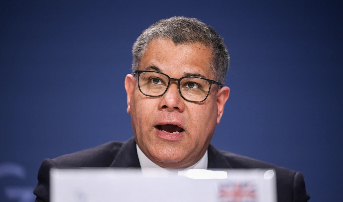 COP26 President Alok Sharma attends the final press conference of the G7 Climate, Energy and Environment Ministers Meeting in Berlin on May 27, 2022. (AFP/File)