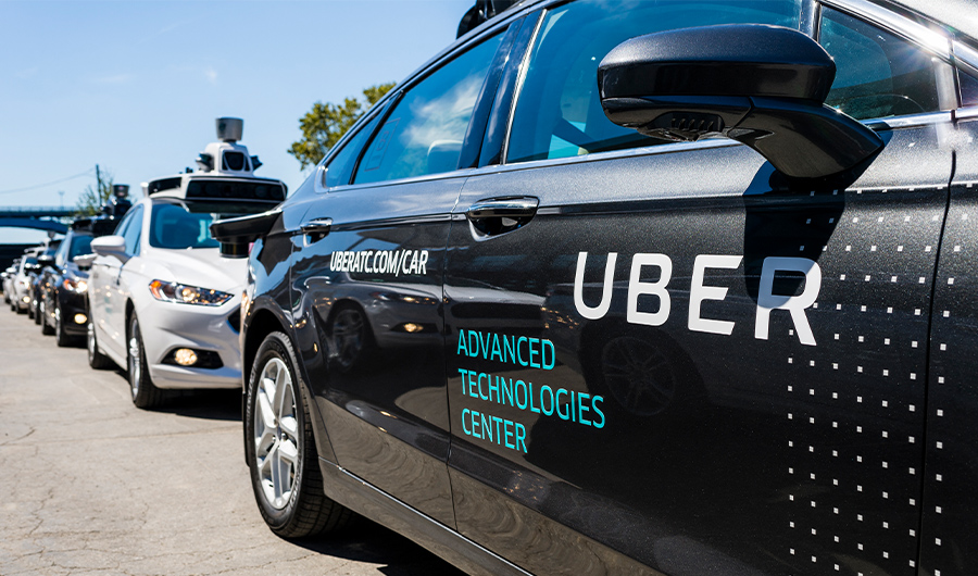 Pilot models of the Uber self-driving car is displayed at the Uber Advanced Technologies Center on September 13, 2016 in Pittsburgh, Pennsylvania. (AFP/FILE)