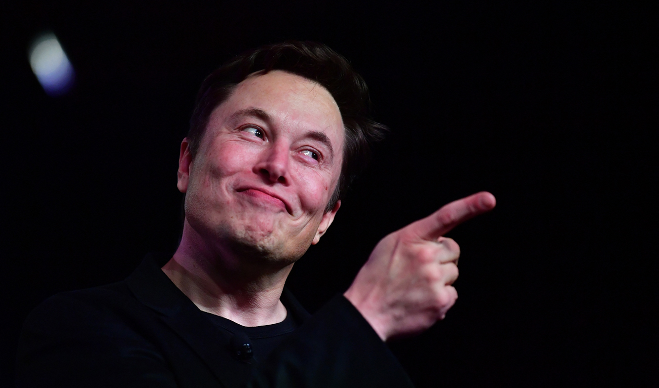 In this file photo taken on March 14, 2019, Tesla CEO Elon Musk speaks during the unveiling of the new Tesla Model Y in Hawthorne, California. (AFP/File)