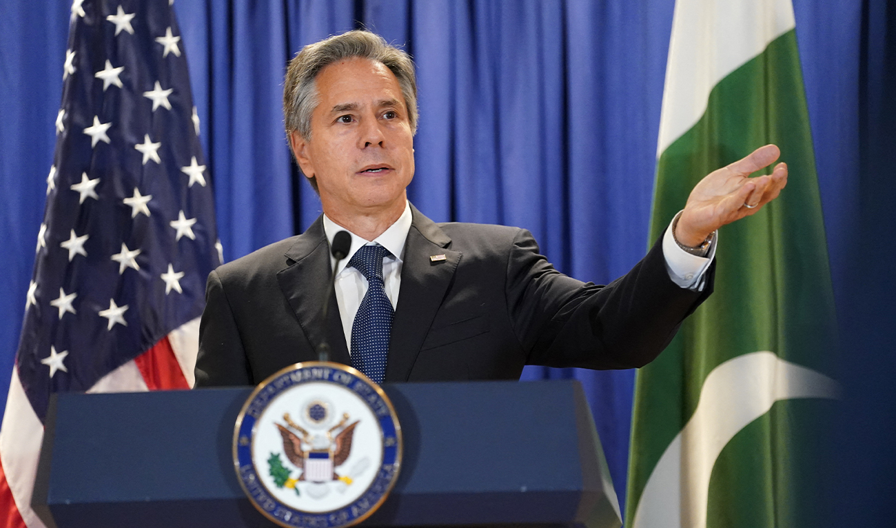 US Secretary of State Antony Blinken speaks at the State Department in Washington, DC, September 26, 2022. (AFP/File)