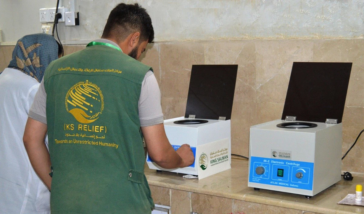 King Salman Relief Center team testing medical equipments donated by the center to Pakistan on November 21, 2022. (Photo courtesy: Radio Pakistan)