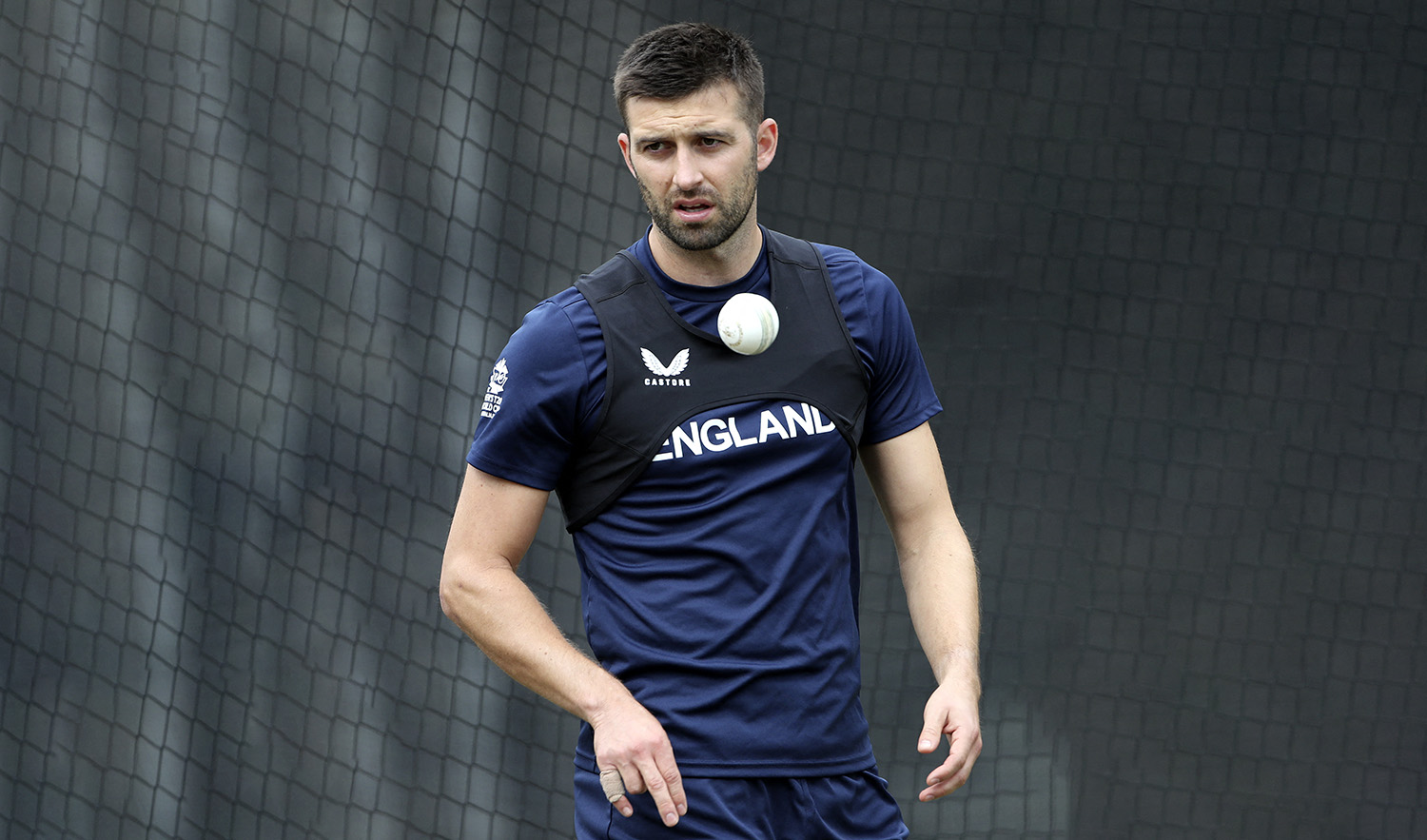 England's Mark Wood attends a net practice session at the Melbourne Cricket Ground (MCG) on November 12, 2022, ahead of the ICC men's Twenty20 World Cup 2022 cricket final match against Pakistan. (AFP/File)