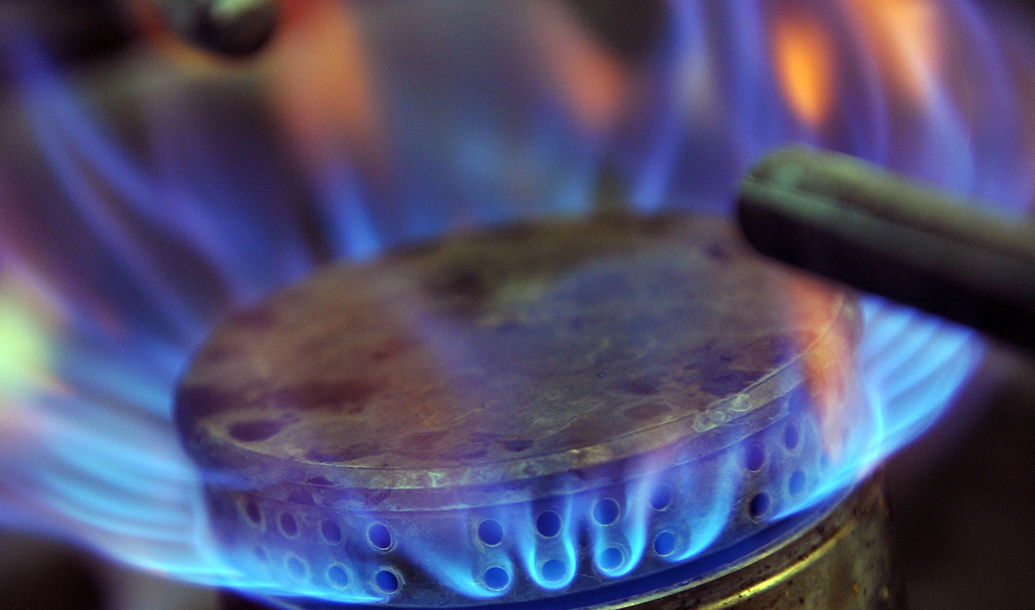 A representational file photo taken on December 7, 2012 in Bordeaux shows the flame of a gas stove. (AFP/File)