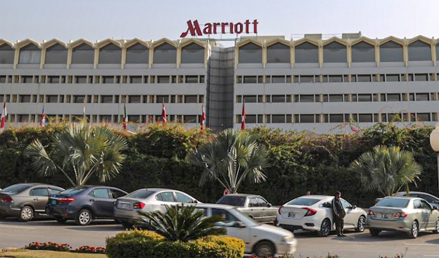 This undated file photo shows a general view of the Marriot Hotel in Islamabad, Pakistan. (Photo courtesy: social media)