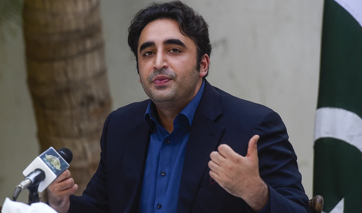 Pakistan's Foreign Minister Bilawal Bhutto Zardari speaks during a press conference in Karachi on October 15, 2022. (Photo courtesy: AFP/File)
