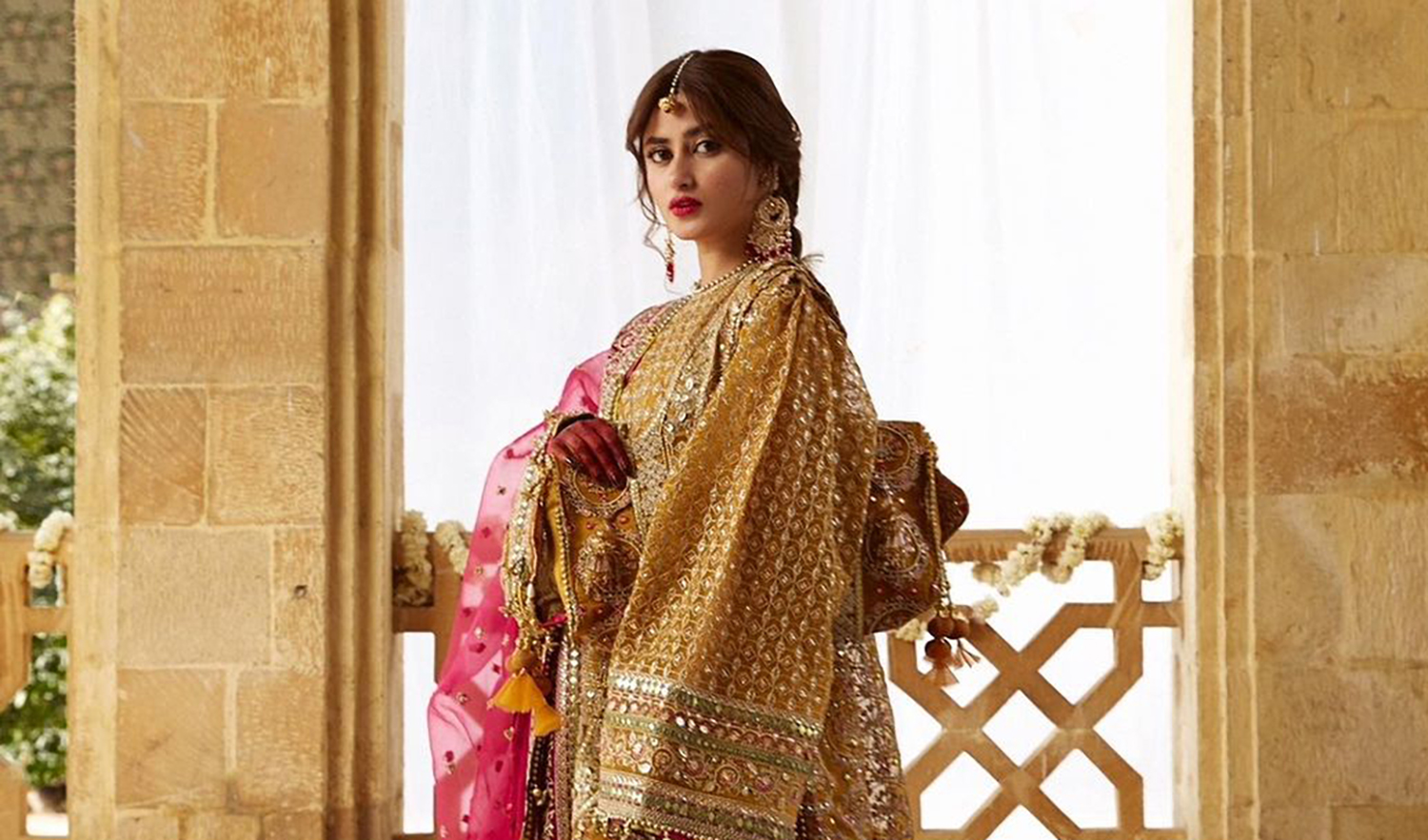 In this undated file photo, Pakistani actress poses for a photoshoot. (Photo courtesy: @sajalaly/Instagram)