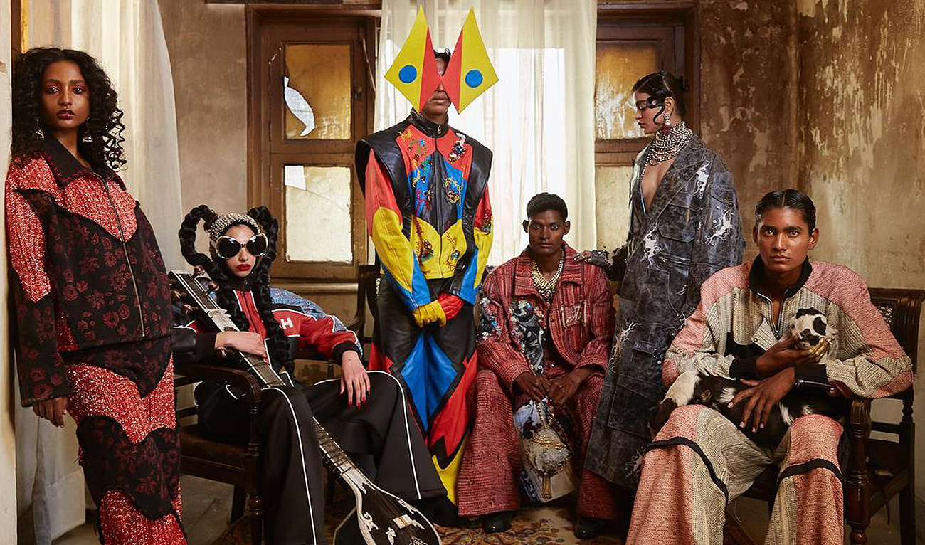 This handout picture, released by Pakistani fashion label Rastah on January 29, 2023, features the latest collection "inspired by concepts of conflict, desire and the human condition" that will be showcased at the London Fashion Week. (Photo courtesy: Instagram/ Rastah Official)