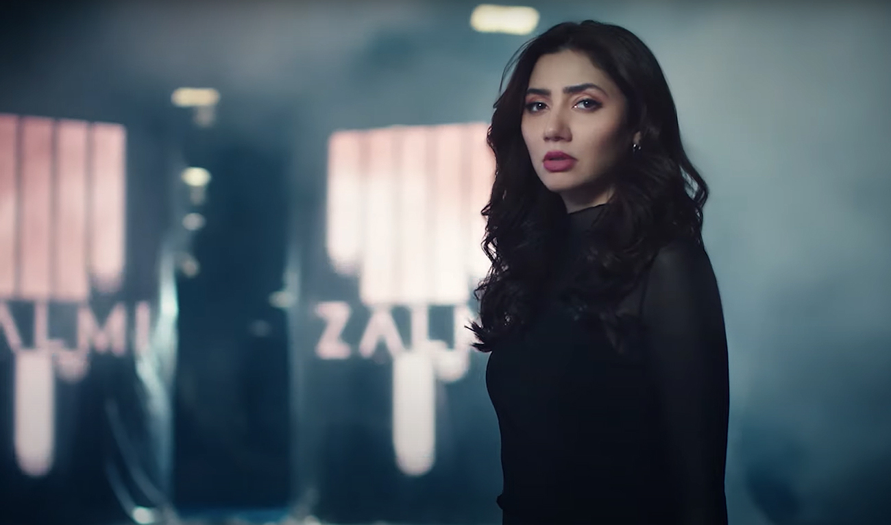 This screengrab, taken from a music video released by Peshawar Zalmi, features the Pakistani actor Mahira Khan and the franchise's ambassador for the eighth edition of the Pakistan Super League. (Photo courtesy: Twitter/Peshawar Zalmi)