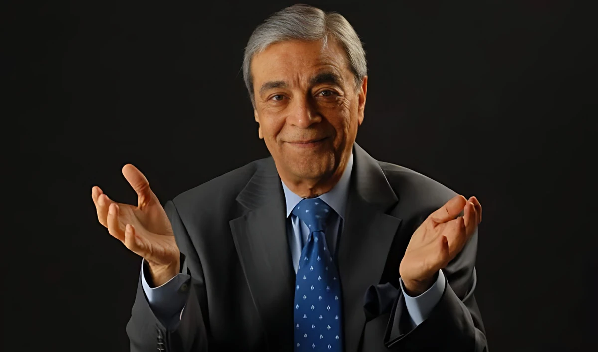 The undated photo shows Legendary Pakistani actor, televangelist and literary icon Zia Mohyeddin who passed away in Karachi, Pakistan, on February 13, 2023. (Social media)