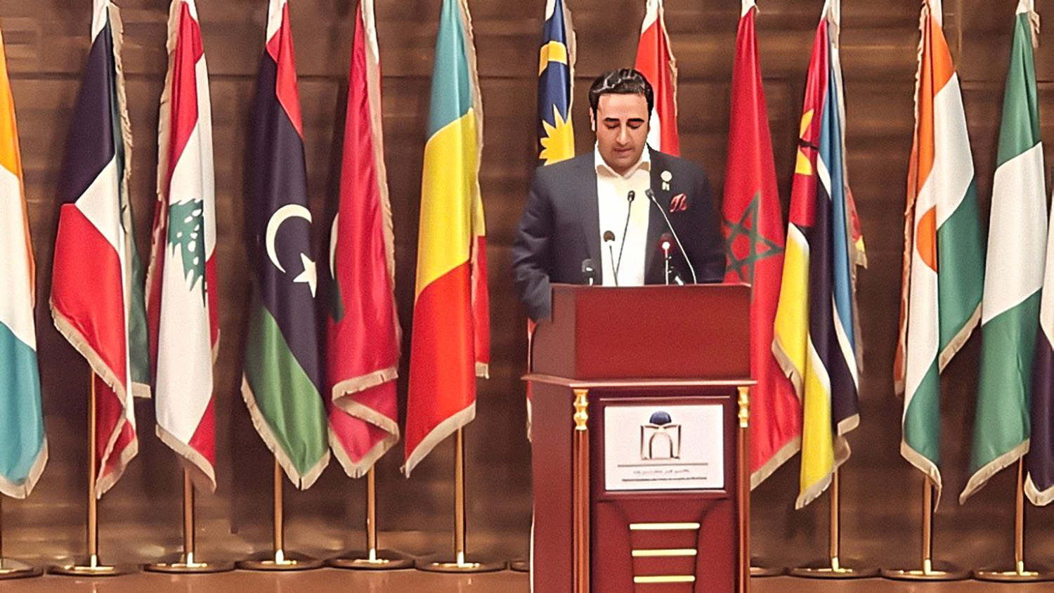 Pakistan Foreign Minister Bilawal Bhutto-Zardari speaks at the 49th Session of the OIC Council of Foreign Ministers on March 16, 2023. (Photo courtesy: Pakistan foreign office)