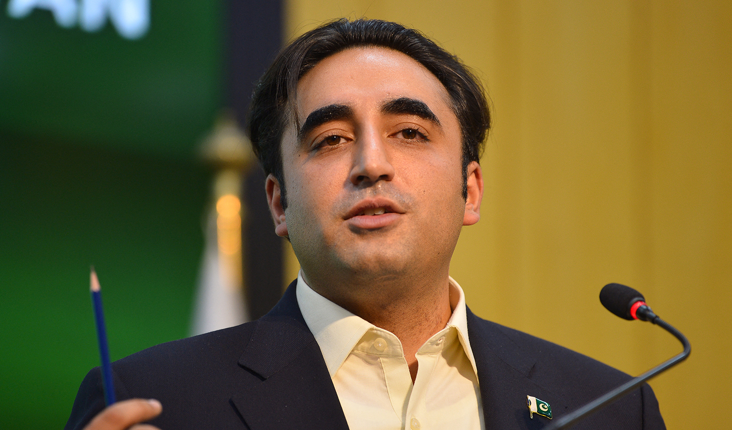 Pakistan's Foreign Minister Bilawal Bhutto Zardari speaks during a press conference at the Foreign Ministry in Islamabad on June 7, 2022. (AFP/File)