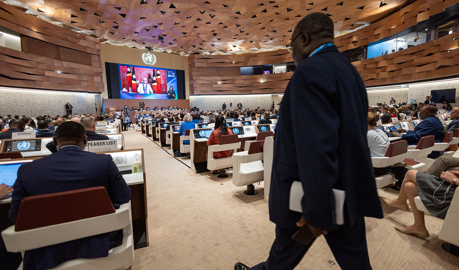Overview of the World Health Assembly at the United Nations in Geneva, Switzerland, on May 21, 2023. (REUTERS)