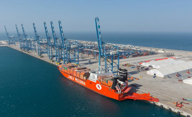 The undated photo shows a view of the Gwadar Sea Port in Pakistan's southwestern Balochistan province. (AFP/File)