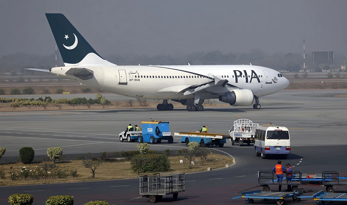 In this file photo, a Pakistan International Airlines (PIA) plane prepares to take-off at Alama Iqbal International Airport in Lahore on Feb. 1, 2012. (REUTERS)
