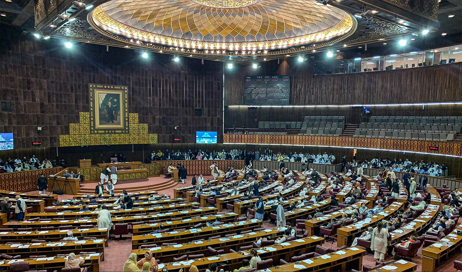 This undated file photo shows a general view of a parliament session at the National Assembly of Pakistan in Islamabad. (Photo courtesy: social media)